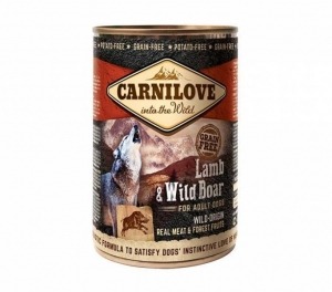 carnilove wet food lamb and boar